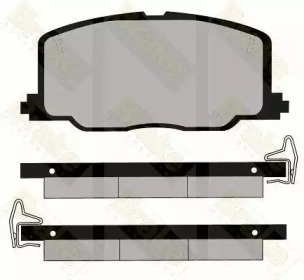 Комплект тормозных колодок (Brake ENGINEERING: PA535)