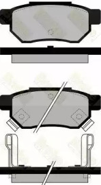 Комплект тормозных колодок (Brake ENGINEERING: PA545)