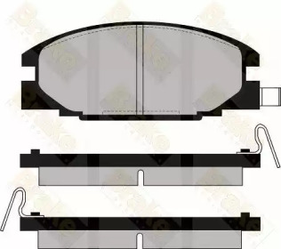 Комплект тормозных колодок (Brake ENGINEERING: PA549)