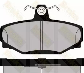 Комплект тормозных колодок (Brake ENGINEERING: PA555)