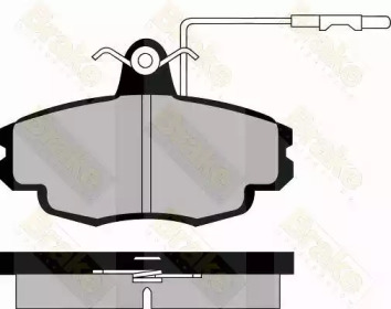 Комплект тормозных колодок (Brake ENGINEERING: PA591)