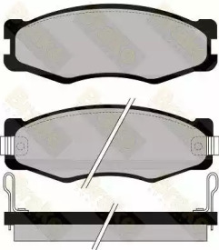 Комплект тормозных колодок (Brake ENGINEERING: PA601)