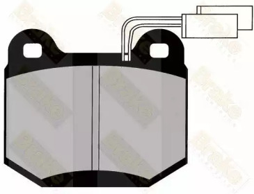 Комплект тормозных колодок (Brake ENGINEERING: PA603)