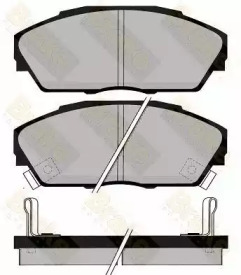 Комплект тормозных колодок (Brake ENGINEERING: PA737)