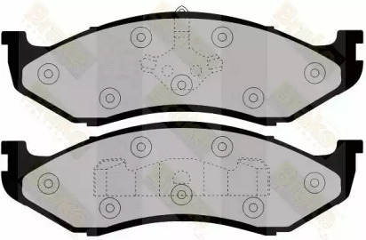 Комплект тормозных колодок (Brake ENGINEERING: PA992)