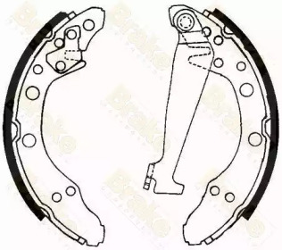 Комлект тормозных накладок (Brake ENGINEERING: SH1092)