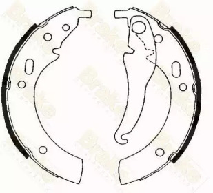 Комлект тормозных накладок (Brake ENGINEERING: SH1094)