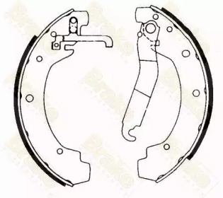 Комлект тормозных накладок (Brake ENGINEERING: SH1193)