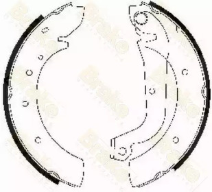 Комлект тормозных накладок (Brake ENGINEERING: SH1207)