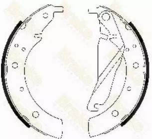 Комлект тормозных накладок (Brake ENGINEERING: SH1209)