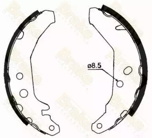 Комлект тормозных накладок (Brake ENGINEERING: SH1279)