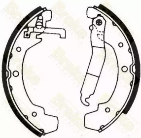 Комлект тормозных накладок (Brake ENGINEERING: SH1611)