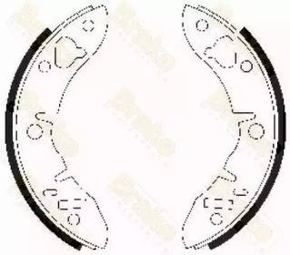 Комлект тормозных накладок (Brake ENGINEERING: SH2028)