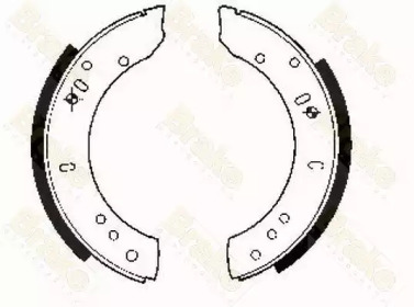 Комлект тормозных накладок (Brake ENGINEERING: SH2082)