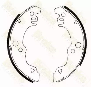 Комлект тормозных накладок (Brake ENGINEERING: SH2135)