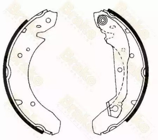 Комлект тормозных накладок (Brake ENGINEERING: SH2166)