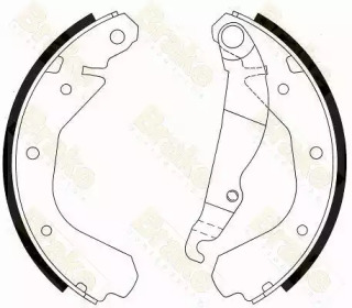 Комлект тормозных накладок (Brake ENGINEERING: SH2212)