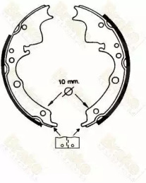 Комлект тормозных накладок (Brake ENGINEERING: SH2220)