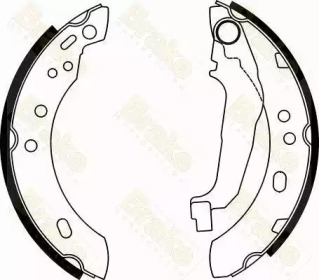 Комлект тормозных накладок (Brake ENGINEERING: SH2338)