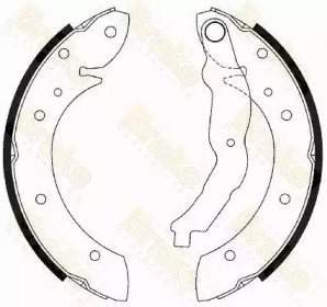 Комлект тормозных накладок (Brake ENGINEERING: SH2433)