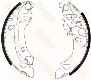 Комлект тормозных накладок (Brake ENGINEERING: SH2438)