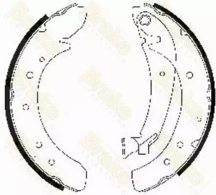 Комлект тормозных накладок (Brake ENGINEERING: SH2469)