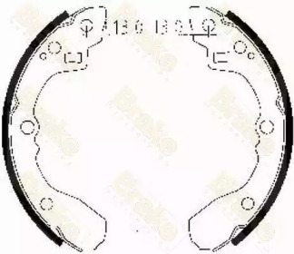 Комлект тормозных накладок (Brake ENGINEERING: SH2471)