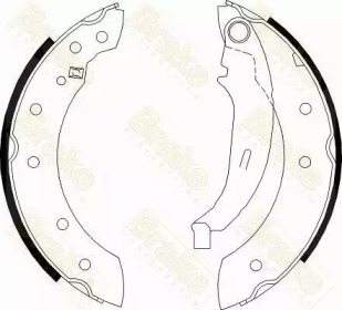 Комлект тормозных накладок (Brake ENGINEERING: SH2474)