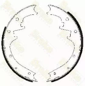 Комлект тормозных накладок (Brake ENGINEERING: SH2479)