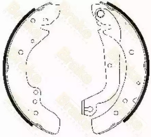 Комлект тормозных накладок (Brake ENGINEERING: SH2486)