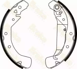 Комлект тормозных накладок (Brake ENGINEERING: SH2497)