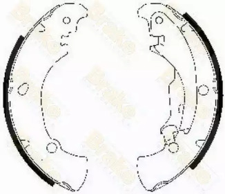 Комлект тормозных накладок (Brake ENGINEERING: SH2505)