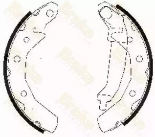 Комлект тормозных накладок (Brake ENGINEERING: SH2510)