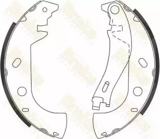 Комлект тормозных накладок (Brake ENGINEERING: SH2535)