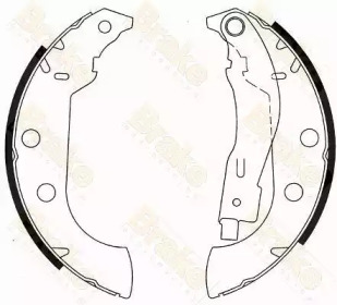 Комлект тормозных накладок (Brake ENGINEERING: SH2540)