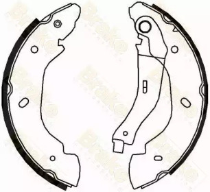 Комлект тормозных накладок (Brake ENGINEERING: SH2553)