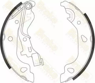 Комлект тормозных накладок (Brake ENGINEERING: SH2557)