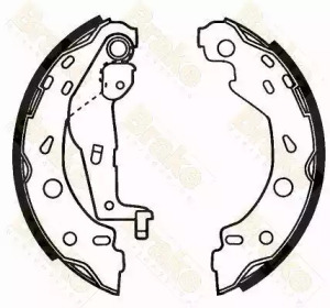 Комлект тормозных накладок (Brake ENGINEERING: SH2564)