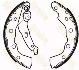 Комлект тормозных накладок (Brake ENGINEERING: SH2565)