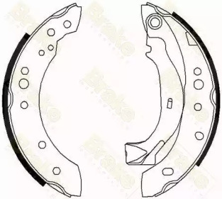 Комлект тормозных накладок (Brake ENGINEERING: SH2577)