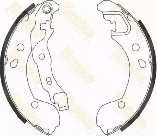 Комлект тормозных накладок (Brake ENGINEERING: SH2594)