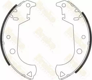 Комлект тормозных накладок (Brake ENGINEERING: SH2596)