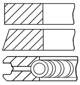 Комплект колец (GOETZE ENGINE: 08-152007-00)