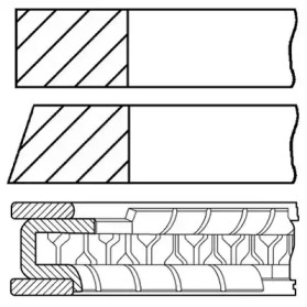 Комплект колец (GOETZE ENGINE: 08-426100-00)