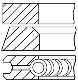 Комплект колец (GOETZE ENGINE: 08-428700-00)