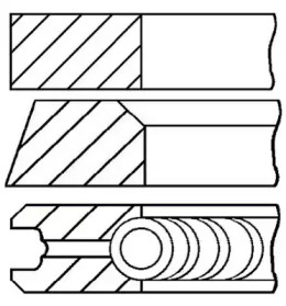 Комплект колец (GOETZE ENGINE: 08-305411-10)