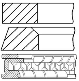 Комплект колец (GOETZE ENGINE: 08-428500-00)