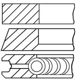 Комплект колец (GOETZE ENGINE: 08-432307-10)