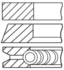 Комплект колец (GOETZE ENGINE: 08-337300-00)