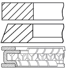 Комплект колец (GOETZE ENGINE: 08-524500-00)